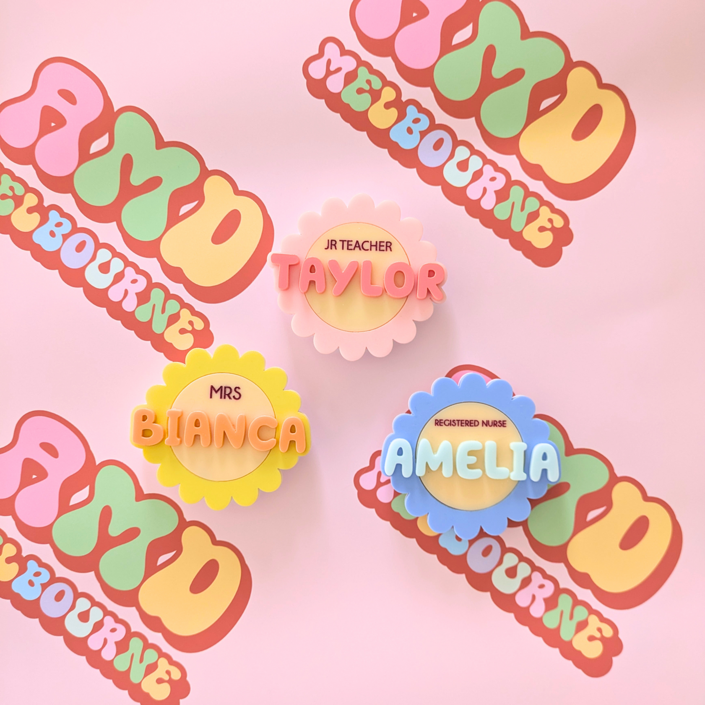 Bubble Letter Daisies