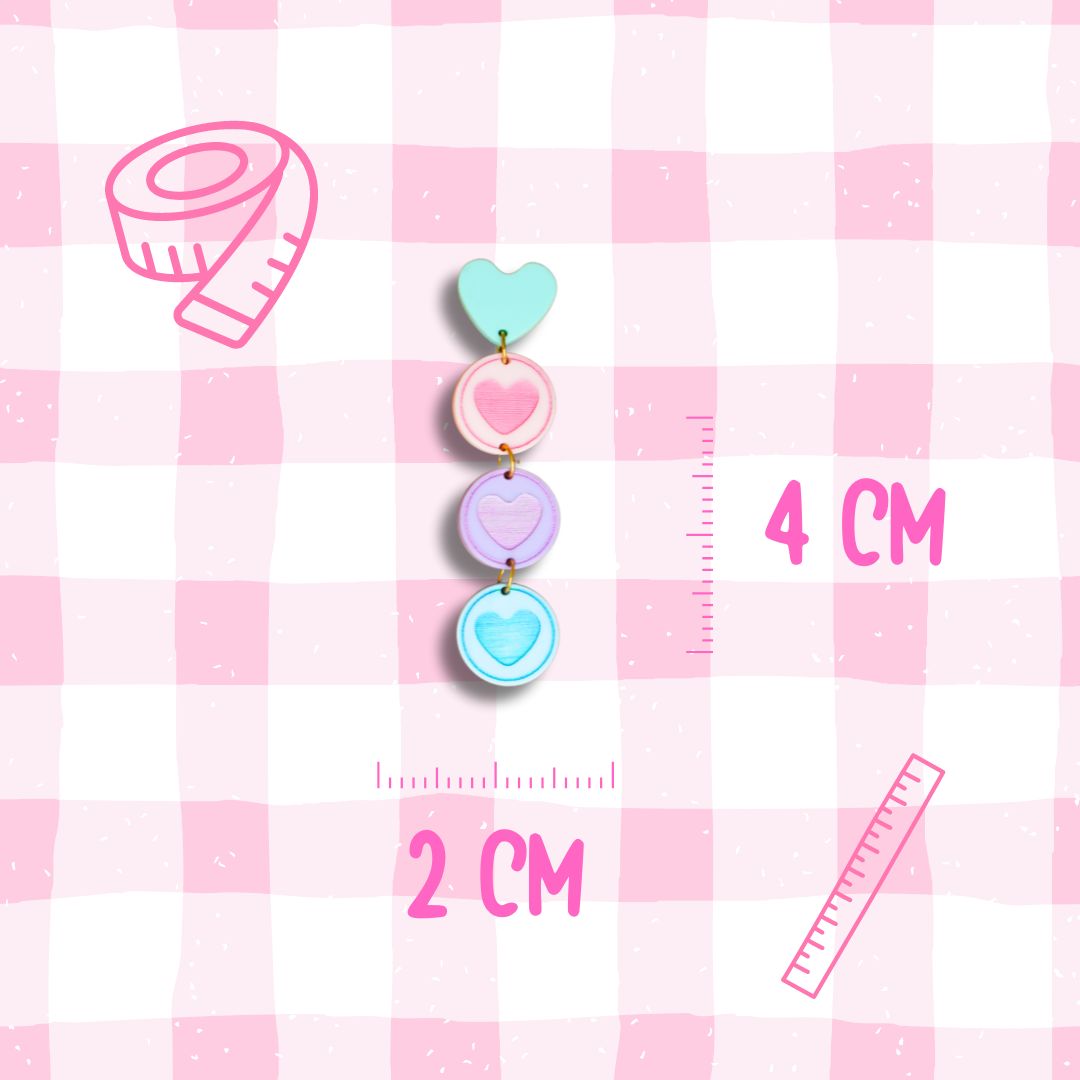 Candy Heart Dangles