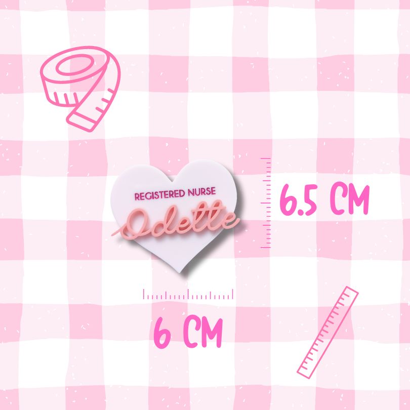 Love Heart Name Badge