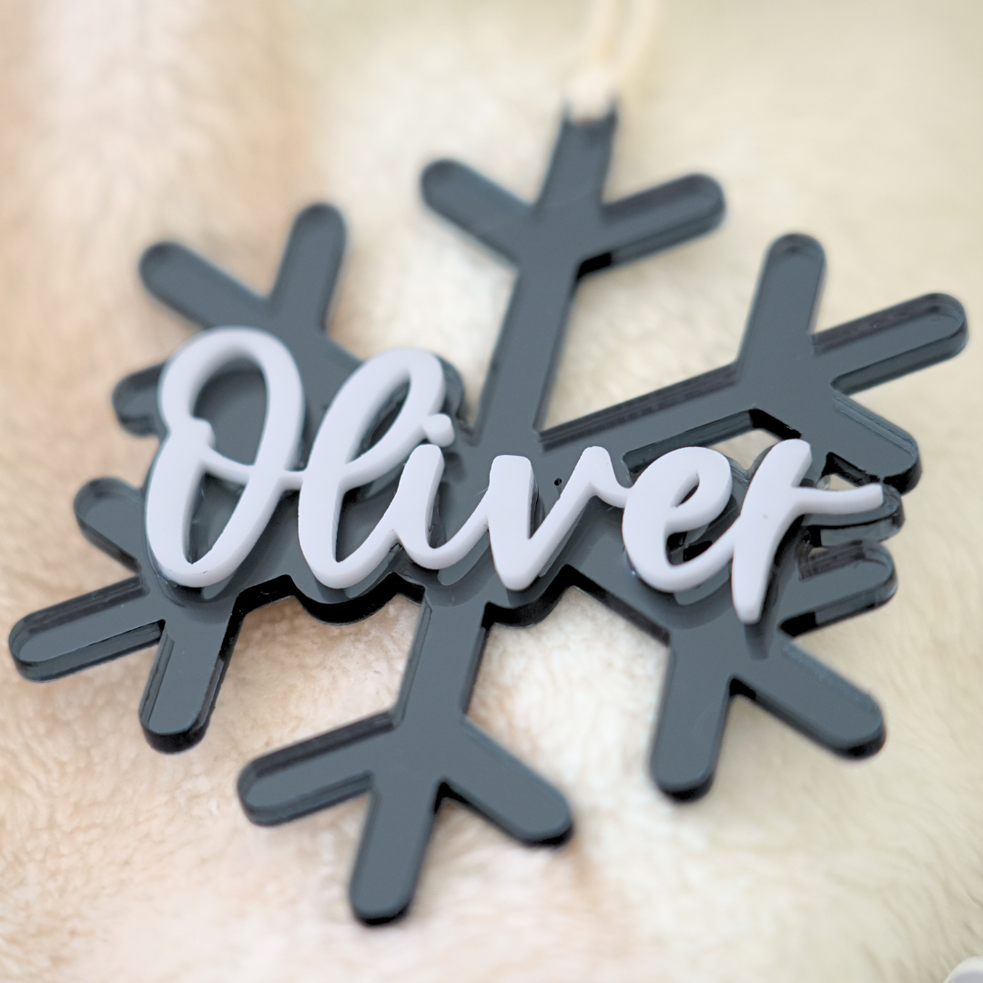 Personalised Snowflake Christmas Ornament