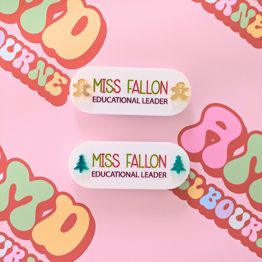 Festive Charms Name Badge