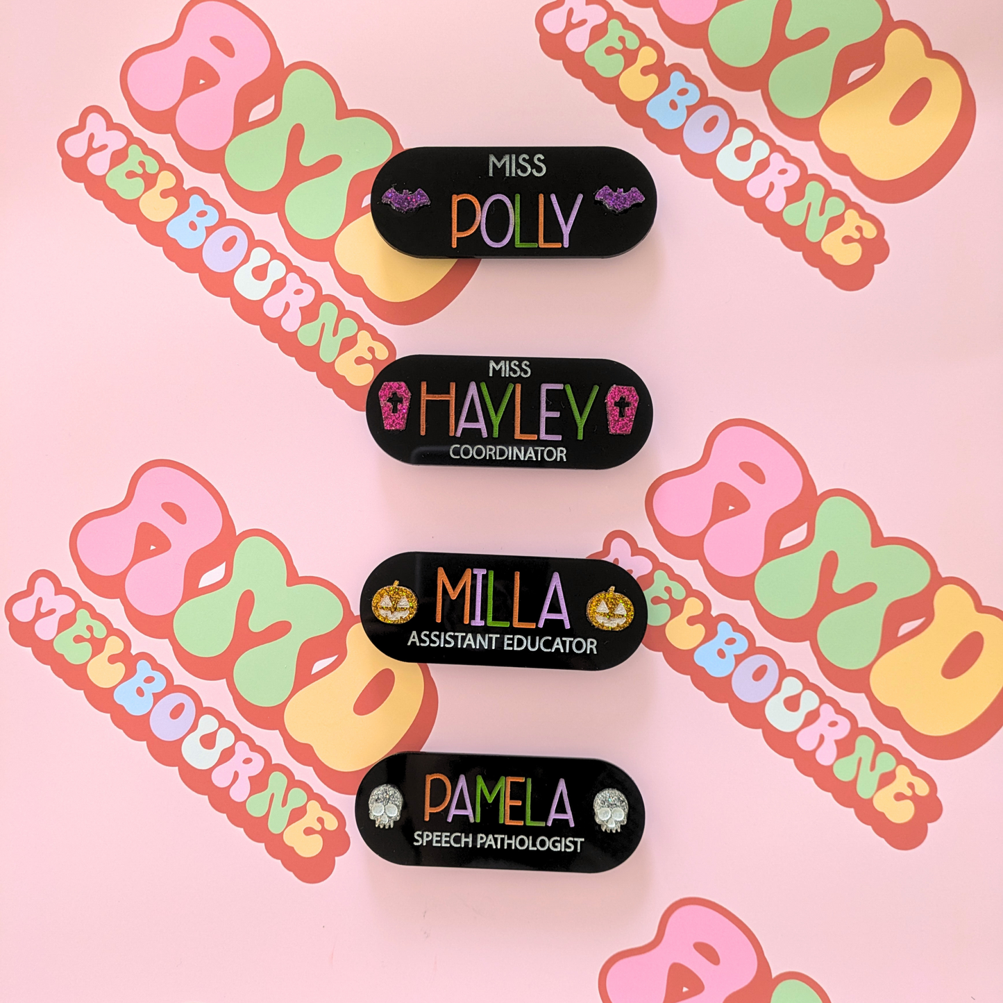 Spooky Charms Name Badge