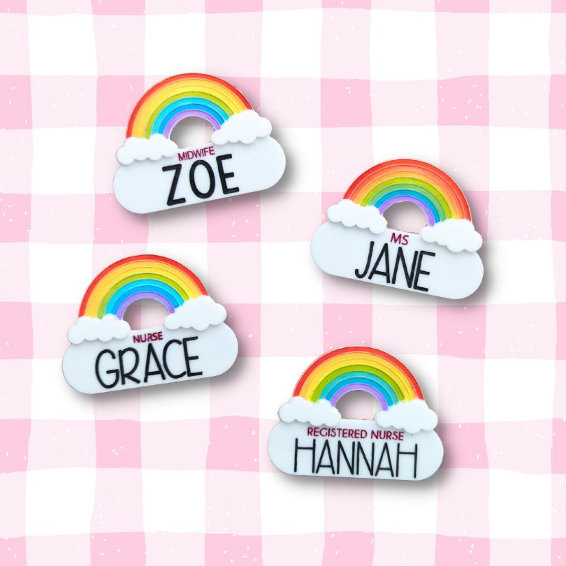 Rainbow Name Badge