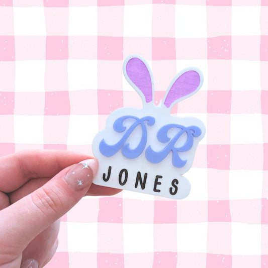Boho Bunny Name Badges