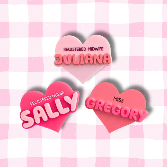 Bubble Letter Love Hearts