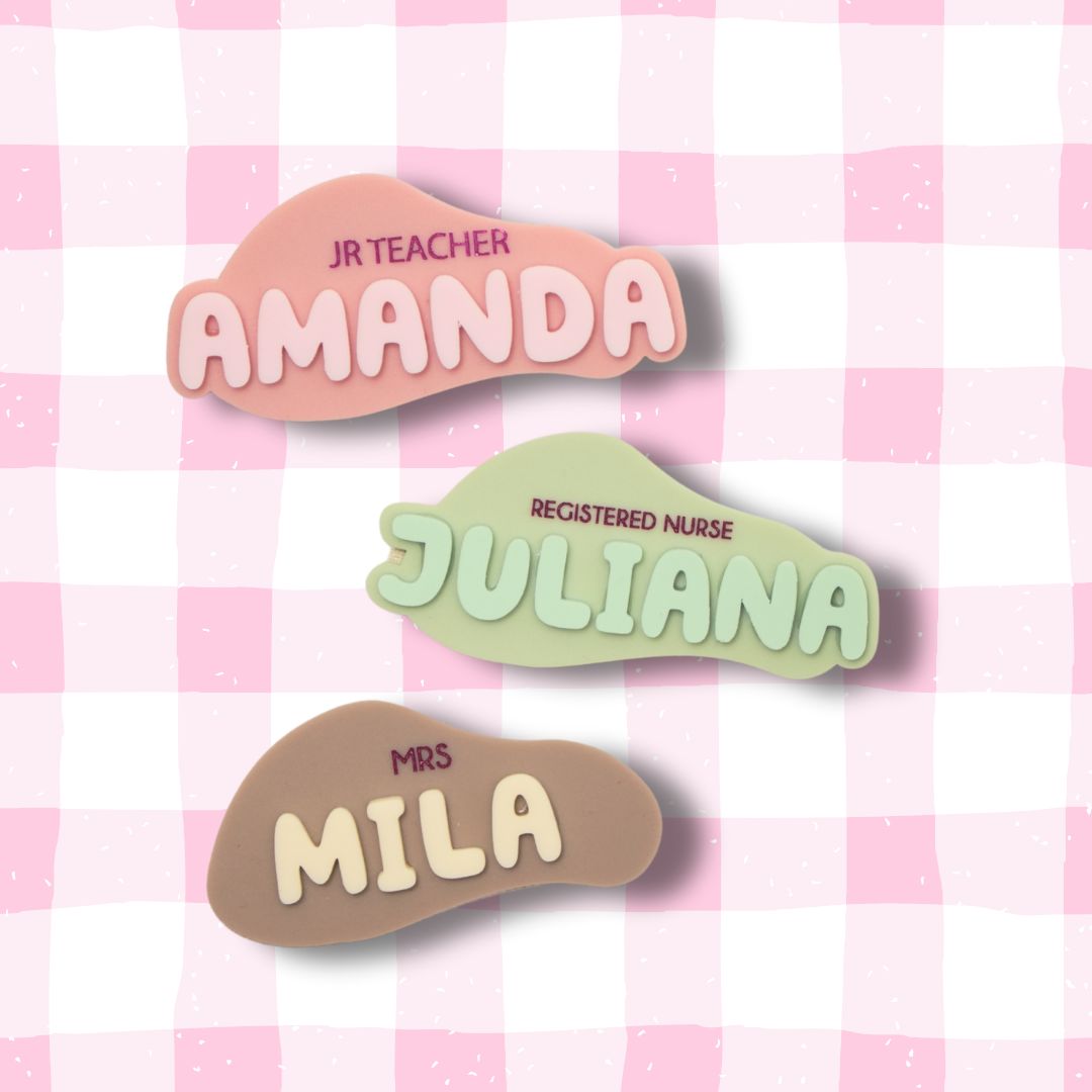 Bohemian Bubble Letter Badges