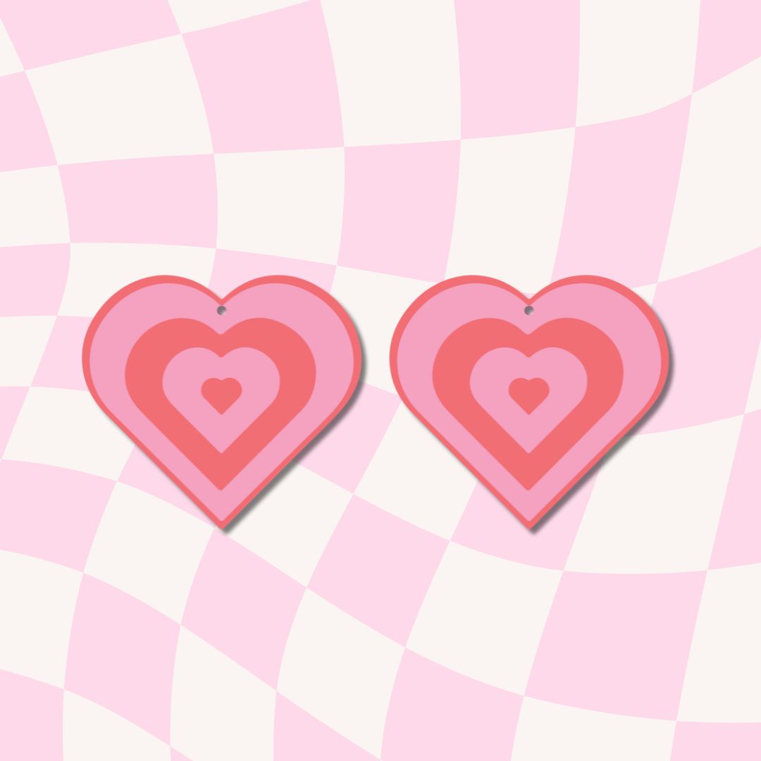 Groovy Heart Earrings Digital Bundle