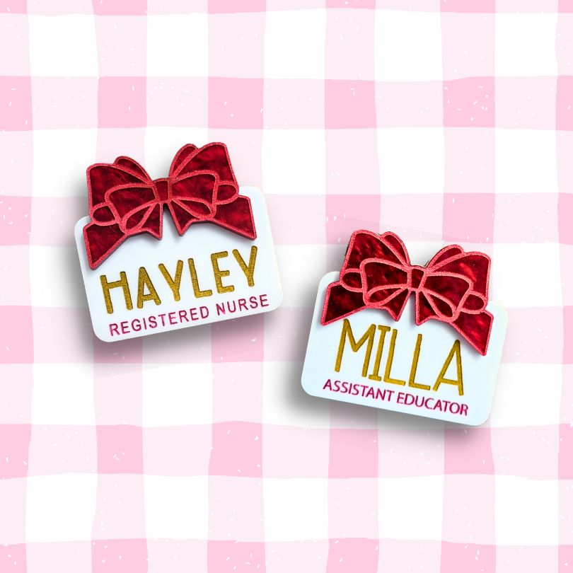 Gift Box Name Badge