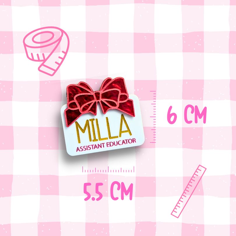 Gift Box Name Badge