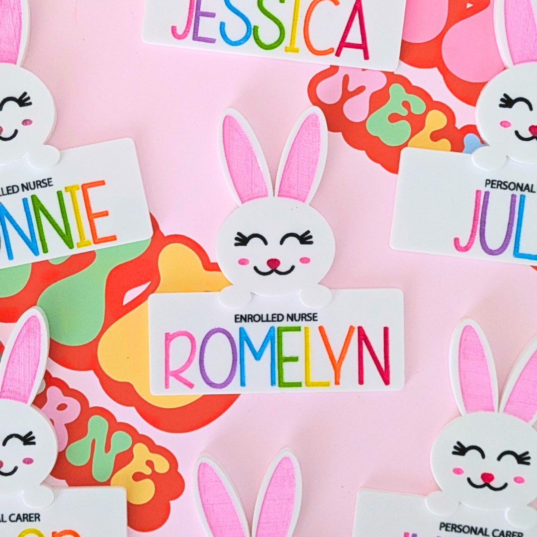 Easter Bunny Name Badge