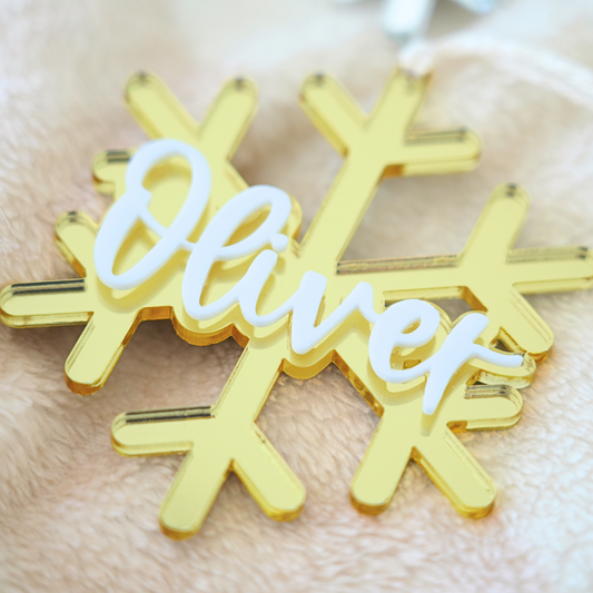 Personalised Snowflake Christmas Ornament