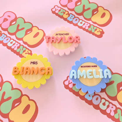Bubble Letter Daisies
