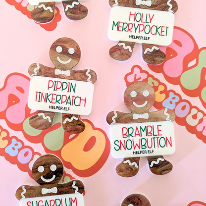 Gingerbread Name Badge