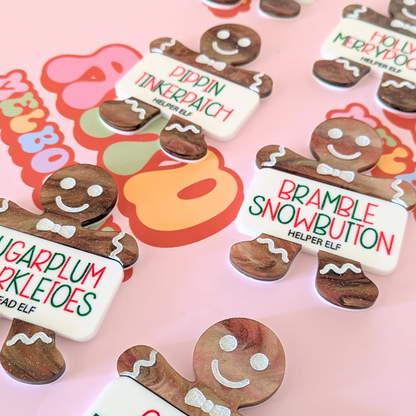 Gingerbread Name Badge