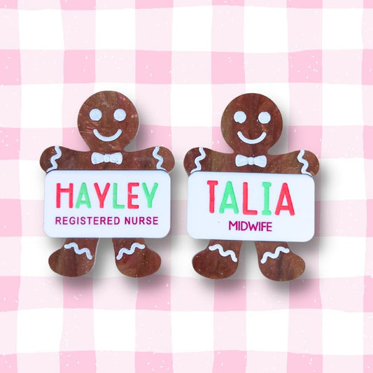 Gingerbread Name Badge