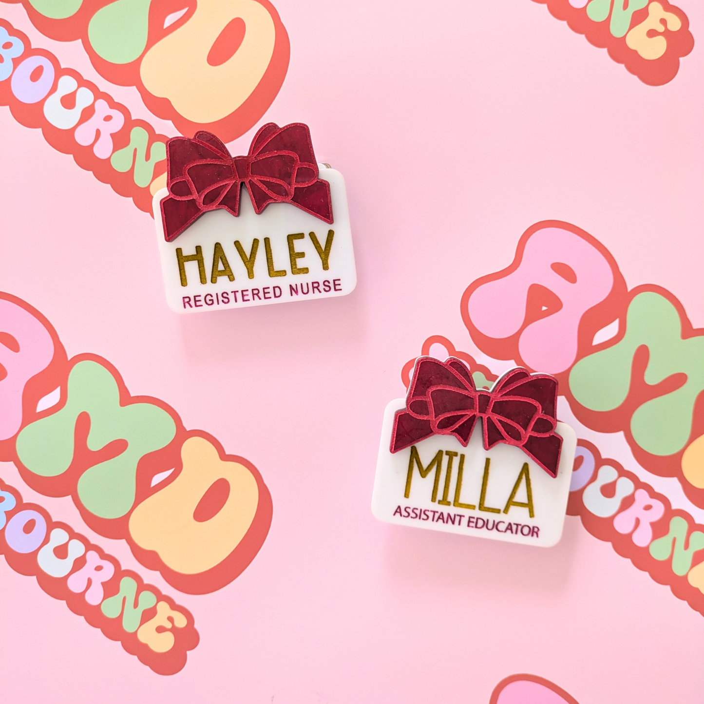 Gift Box Name Badge