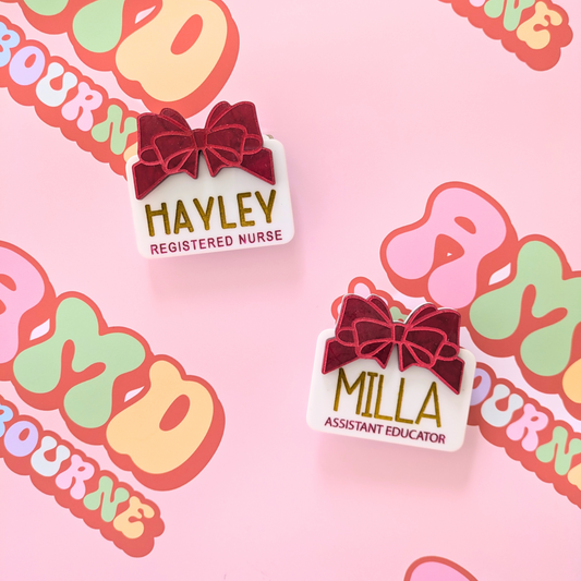 Gift Box Name Badge