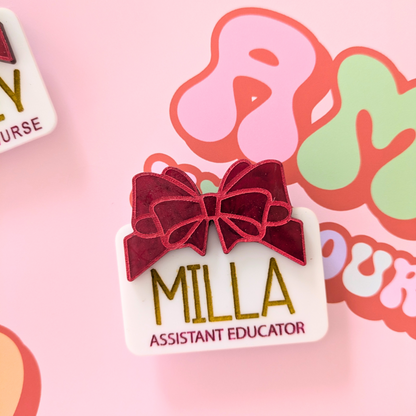 Gift Box Name Badge