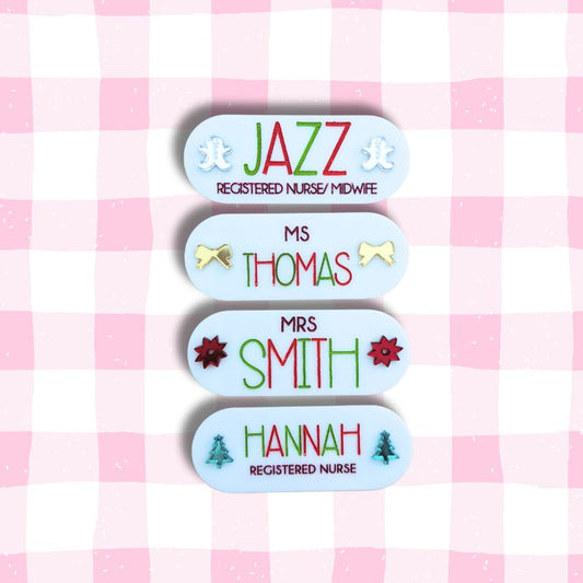 Festive Charms Name Badge