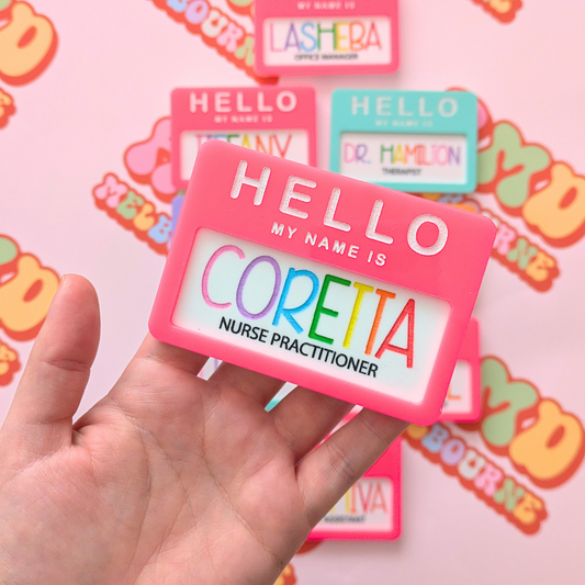 Hello My Name Is Name Badge