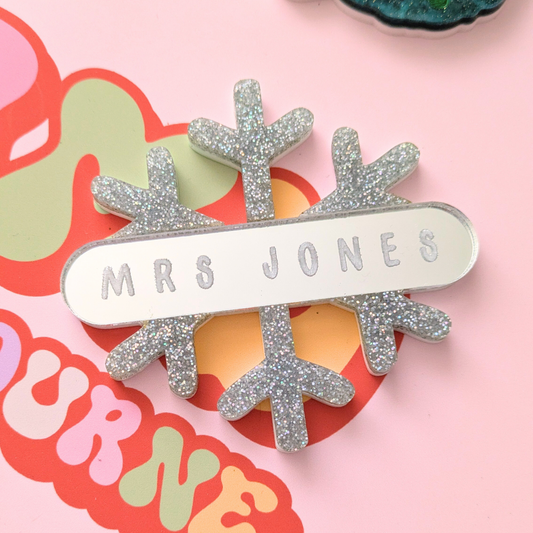 Snowflake Name Badge