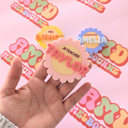 Bubble Letter Daisies