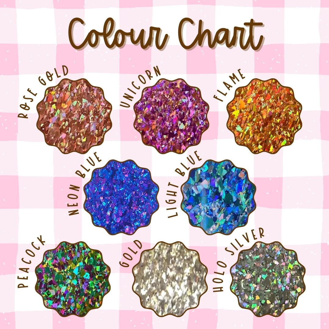 Chunky Glitter Star Badges