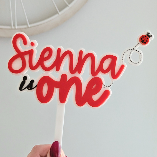 Lady Bug Cake Topper