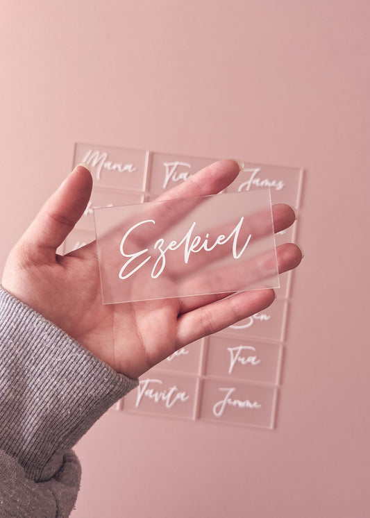 Acrylic Place Cards