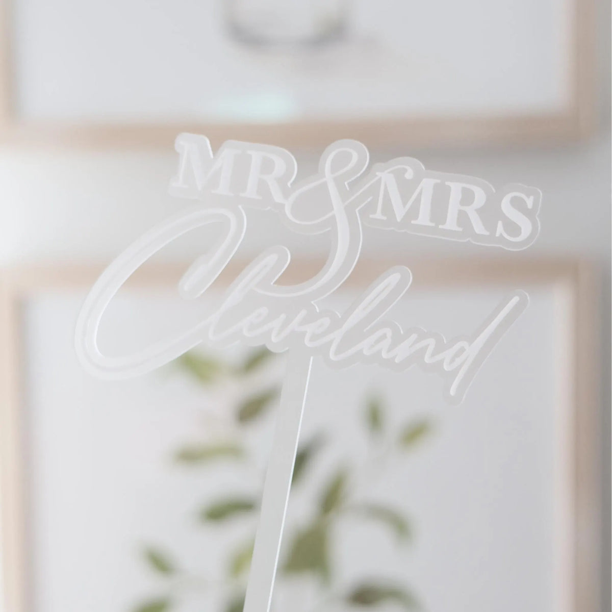 Layered Wedding Cake Topper