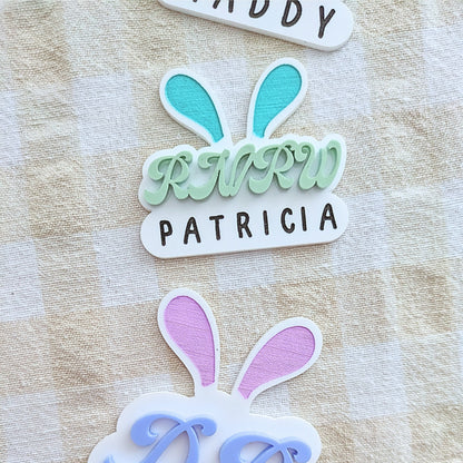 Boho Bunny Name Badges