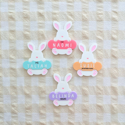 Easter Bunny Name Badge